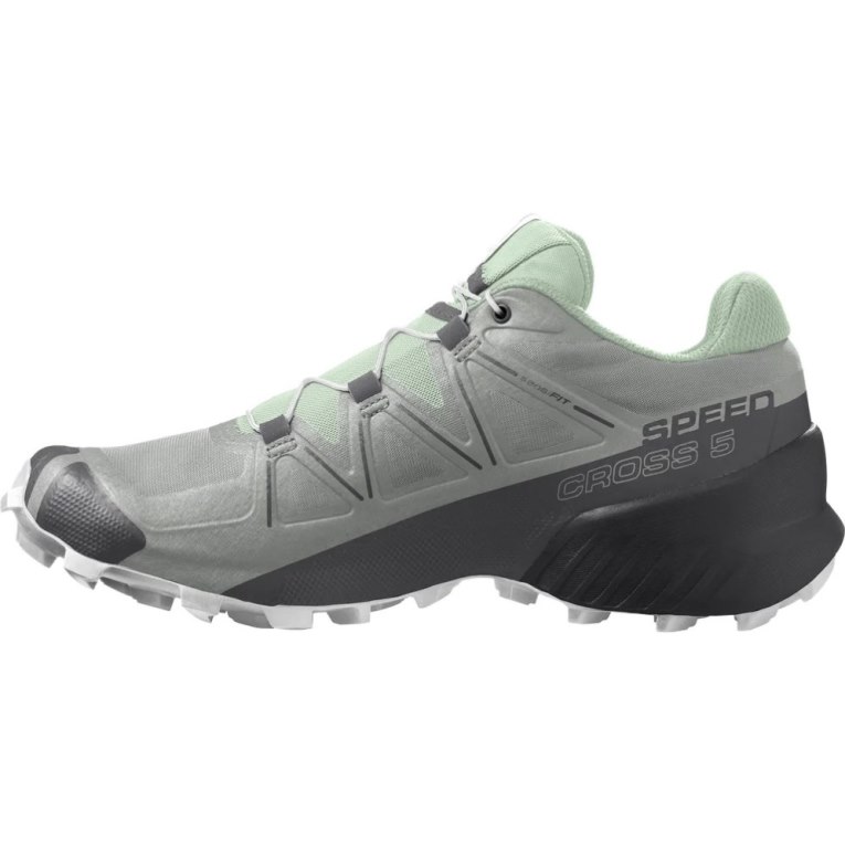 Tenis Para Trail Running Salomon Speedcross 5 Mujer Grises Verde Menta | MX CLEA817